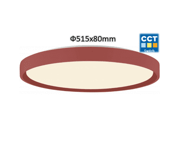 Optonica LED plafonjera 36W 3CCT 2700lm IP20 120° RED VELVET