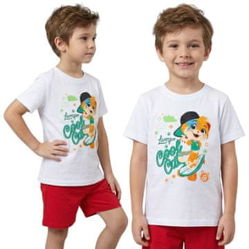 sarcia.eu Lampo 44 mačke, bombažne pižame, dvodelne poletne pižame s kratkimi rokavi, 100% bombaž