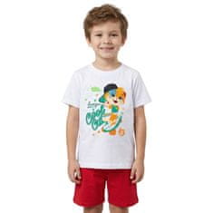 sarcia.eu Lampo 44 mačke, bombažne pižame, dvodelne poletne pižame s kratkimi rokavi, 100% bombaž 110