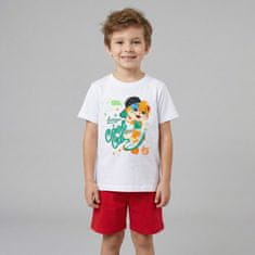 sarcia.eu Lampo 44 mačke, bombažne pižame, dvodelne poletne pižame s kratkimi rokavi, 100% bombaž 110