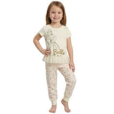 Disney DISNEY Belle Bombažne pižame za deklice, dvodelne pižame s kratkimi rokavi, 100% bombaž 92