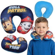 Paw Patrol Paw Patrol Chase Marshall Potovalna blazina, blazina za vrat za letala, naslon za glavo v avtomobilu 26x30cm
