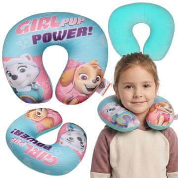 Paw Patrol PAW PATROL Skye Everest Potovalna blazina, blazina za vrat za letala, naslon za glavo v avtomobilu 26x30cm