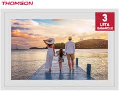 Thomson F10 pametni digitalni foto okvir, 25.6cm (10.1"), HD IPS na dotik, aplikacija, USB-A, USB-C, bel