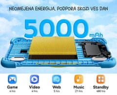 Blackview Link 1 Kids tablični računalnik, 22cm (8,68), 4GB/64GB, Android, WIFI 6, vijoličen (Dreamy Purple)