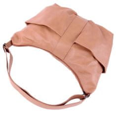 atmosphere Velika karamelno obarvana ženska torba preko ramena – prostorna, zunanji žepi, eko usnje