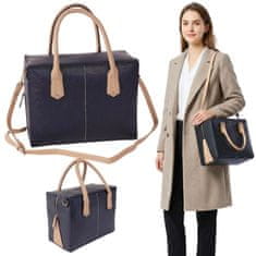 atmosphere Elegantna ženska torbica z zadrgo, črna torba za prek ramena + dolg trak