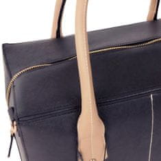 atmosphere Elegantna ženska torbica z zadrgo, črna torba za prek ramena + dolg trak