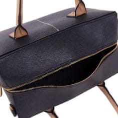 atmosphere Elegantna ženska torbica z zadrgo, črna torba za prek ramena + dolg trak