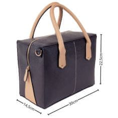 atmosphere Elegantna ženska torbica z zadrgo, črna torba za prek ramena + dolg trak