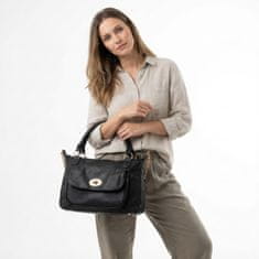 atmosphere Elegantna črna ženska torba z verigo, prostorna nakupovalna torba, shopper