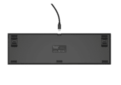 Genesis Thor 404 gaming mehanska tipkovnica, Gateron Yellow Pro, RGB, Hot-Swap, črna