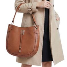 PRIMARK Elegantna rjava ženska torba preko ramena, nakupovalna torba z debelim trakom, shopper, prostorna