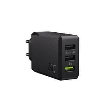 Green Cell GC ChargeSource 3 3xUSB 30W s tehnologijo hitrega polnjenja..
