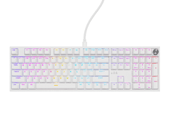 Genesis Thor 404 gaming mehanska tipkovnica, Gateron Yellow Pro, RGB, Hot-Swap, bela