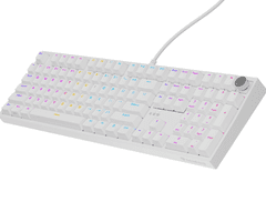 Genesis Thor 404 gaming mehanska tipkovnica, Gateron Yellow Pro, RGB, Hot-Swap, bela