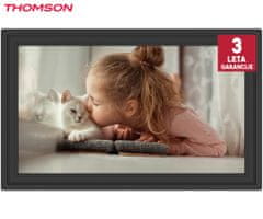 Thomson F15 pametni digitalni foto okvir, 39.6cm, Full HD IPS zaslon na dotik, aplikacija, USB-A, USB-C, črn