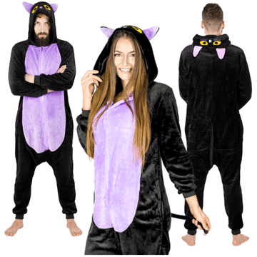 shumee Ženska pižama, moško darilo, unisex kigurumi, kombinezon z zadrgo, velikost L