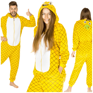 shumee Kostum Pineapple kigurumi, ženska pižama, moška topla trenirka, preobleka, velikost S