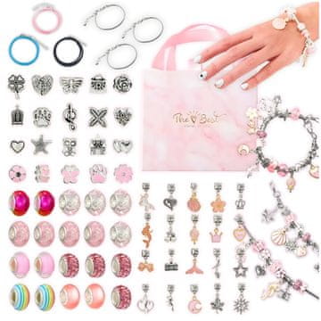 shumee Komplet za izdelavo nakita, perlice, zapestnice, obeski, čari, darilo
