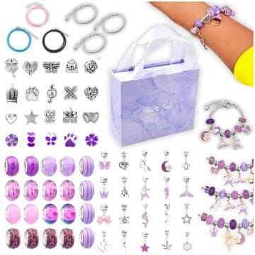 shumee Komplet za izdelavo nakita, perlice, obeski, amuleti, darilo za dekleta