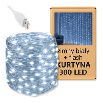 shumee Okenska LED svetlobna zavesa, obešena praznično darilo za božič Zimna