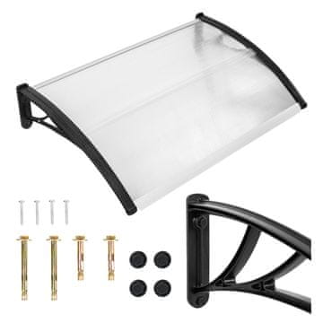 shumee Obokan nadstrešek nad vhodnimi vrati, balkonska streha, okno, polikarbonat, 120x80 GoGarden