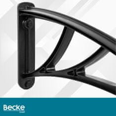 shumee Nadstrešek za vrata 150 x 80 cm siv