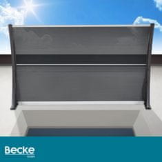 shumee Nadstrešek za vrata 150 x 80 cm siv