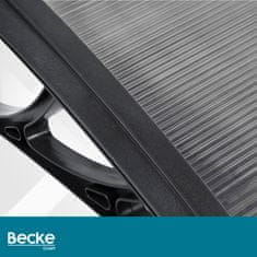 shumee Nadstrešek za vrata 150 x 80 cm siv