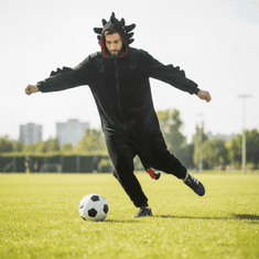 shumee Kigurumi topla pižama Nočna bes brez zob, moški kombinezon, velikost M L