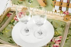 shumee Pletena košara za piknik s termo torbo in jedilnim priborom za 2 osebi, praktično darilo