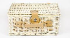 shumee Pletena košara za piknik s termo torbo in jedilnim priborom za 2 osebi, praktično darilo