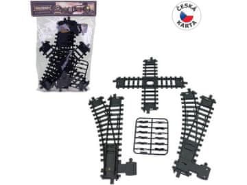 Toy MaDe Trackset, 22 cm, 1 x križišče, 2 x dodge, spenjači