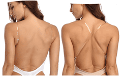 shumee Ženski bodi za oblikovanje postave, vitki modrček za obleko z odprtim hrbtom, velikost L