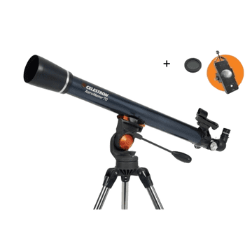Celestron Celestron Teleskop AstroMaster 70 AZ + nastavek za telefon in filter za luno