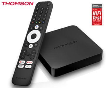 Thomson BOX 240 multimedijski predvajalnik, 4K UHD, Google TV, črn (Premium Black)