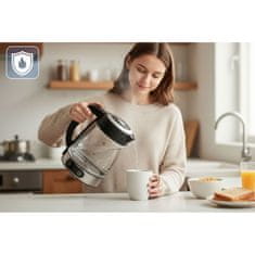 Baldr Električni stekleni grelnik vode z nadzorom temperature 1,8 l 2200 W BD-715