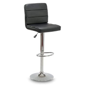 shumee Barski stol Marco Black z naslonjalom