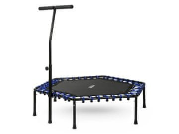 shumee 127 cm šesterokotni fitnes trampolin z ročajem Neo-Sport