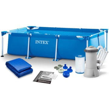 shumee Vrtni bazen z okvirjem 260 x 160 x 65 cm 4-v-1 INTEX 28271