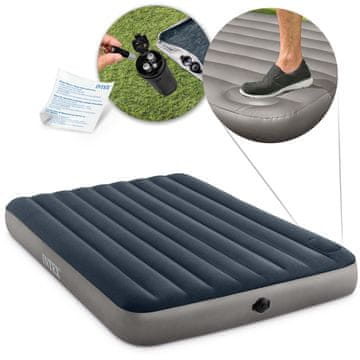 shumee Napihljiva vzmetnica z vgrajeno nožno tlačilko INTEX 64783