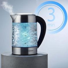 Baldr Električni stekleni grelnik vode z nadzorom temperature 1,7 l 2200 W BD-714