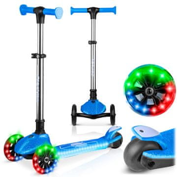 Ricokids Ricokids Jelly trikolesni balansirni skuter za otroke, ki se sveti v temi - moder