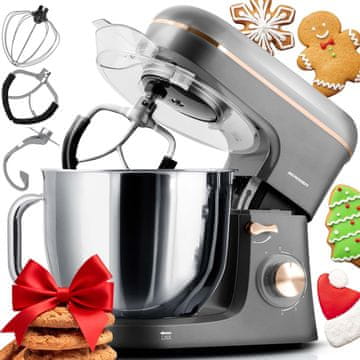 shumee Berdsen 1400 W BD-756 3-v-1 planetarni mešalnik kuhinjski robot 6l