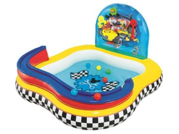 shumee Otroški bazen Mickey, igrišče z atrakcijami 157 x 157 x 94 cm Bestway 91015