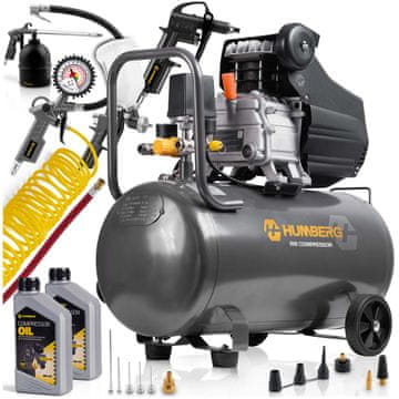 shumee Olje za zračni kompresor 50l 8 barov + komplet orodja Humberg HM-255