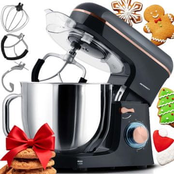 shumee Berdsen 1400 W BD-756 3-v-1 planetarni mešalnik kuhinjski robot 6l