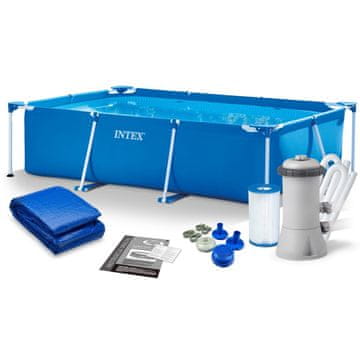 shumee Vrtni bazen z okvirjem 300 x 200 x 75 cm 4-v-1 INTEX 28272