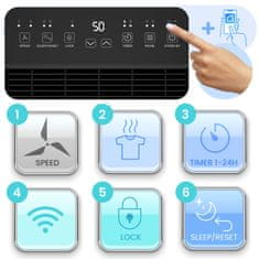 shumee Kompresorski razvlažilnik zraka - absorber vlage 25l/24h higrostat Berdsen BD-533 bel